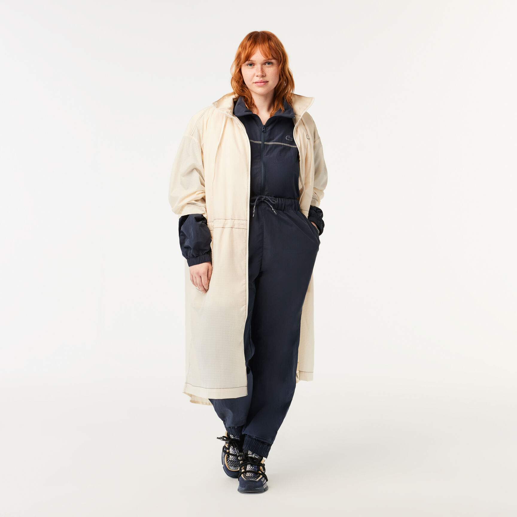 Women’s Lacoste Zipped Nylon Jumpsuit Women’s Lacoste Zipped Nylon Jumpsuit