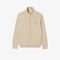 Zipped High Neck Cotton Sweater