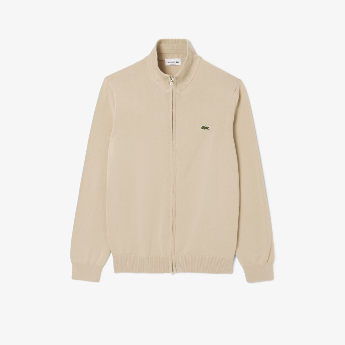 Zipped High Neck Cotton Sweater Zipped High Neck Cotton Sweater