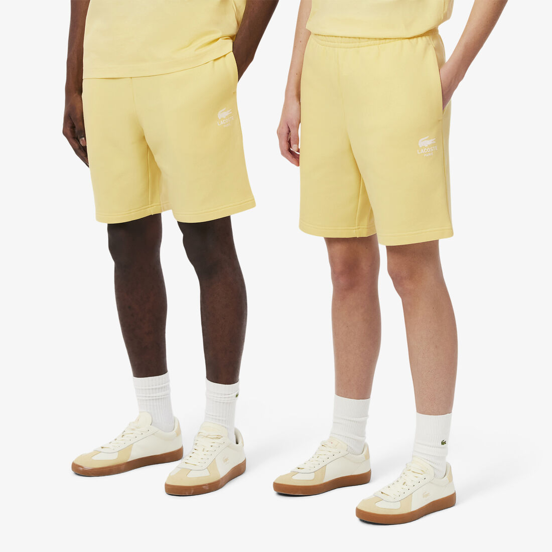 Printed cotton fleece shorts Printed cotton fleece shorts