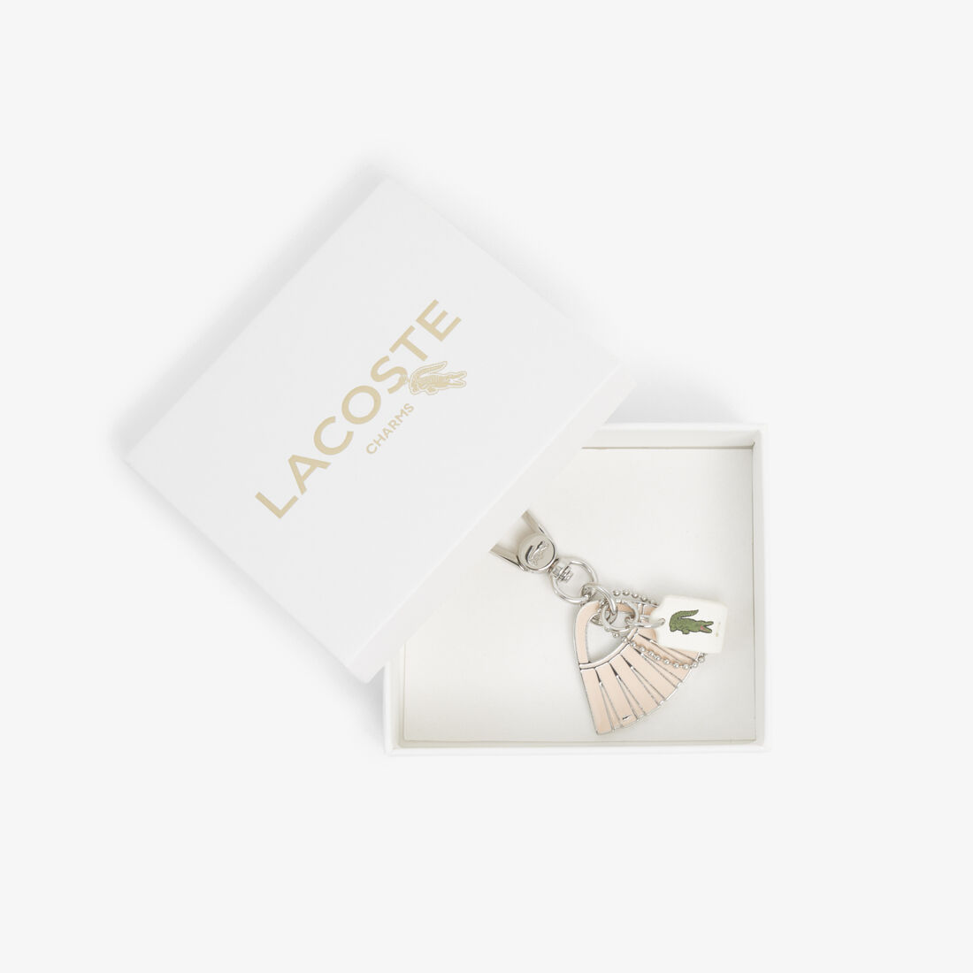 Lenglen L Charms Key Ring lacoste lenglen l charms key ring
