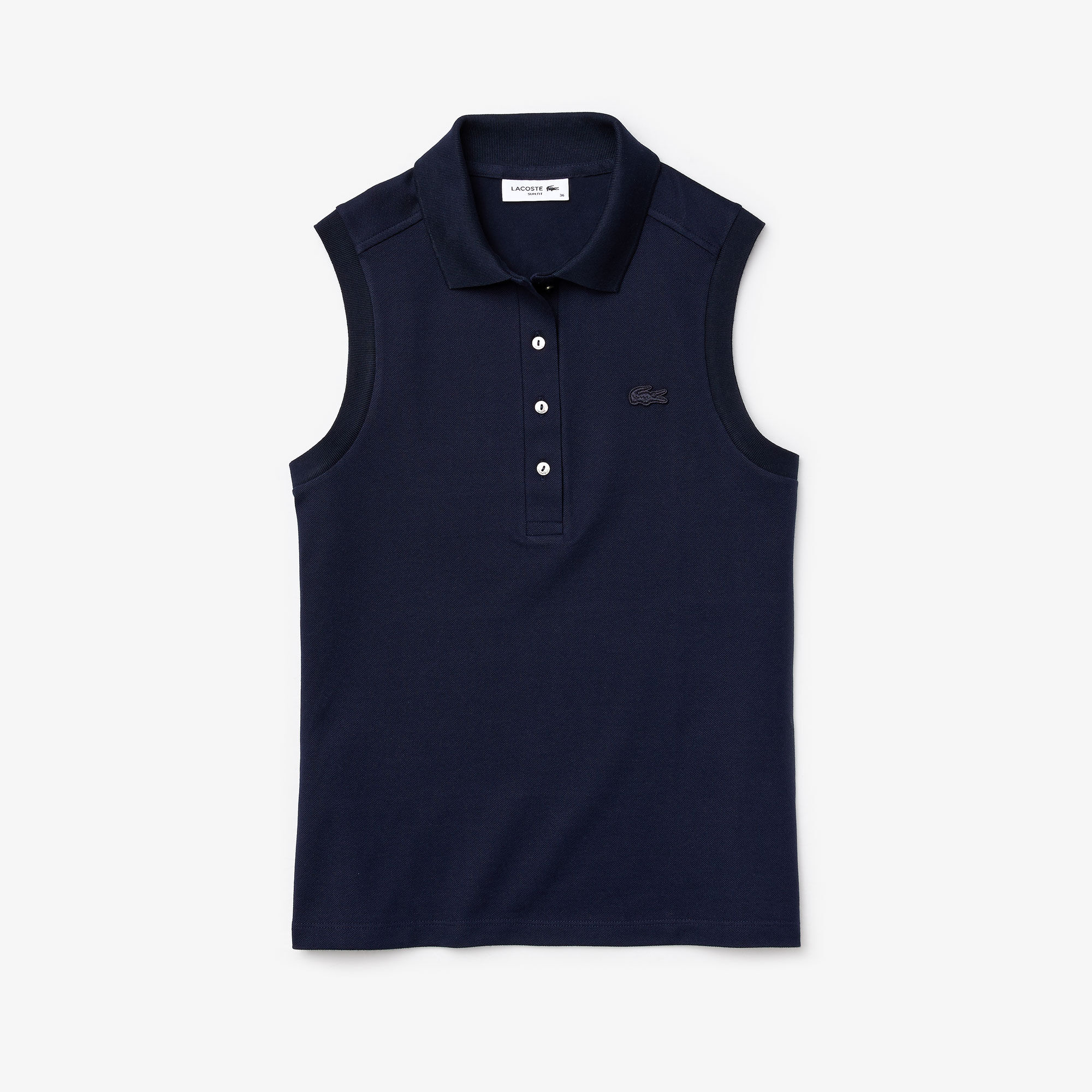 Women's sleeveless pique polo shirts on sale