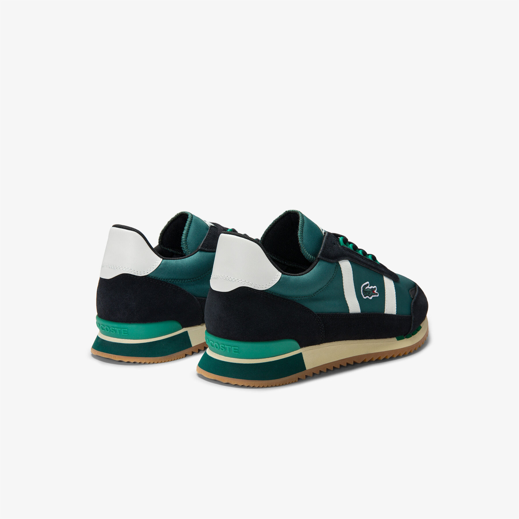Men’s Partner Retro Textile and Suede Trainers lacoste men s partner retro textile and suede trainers
