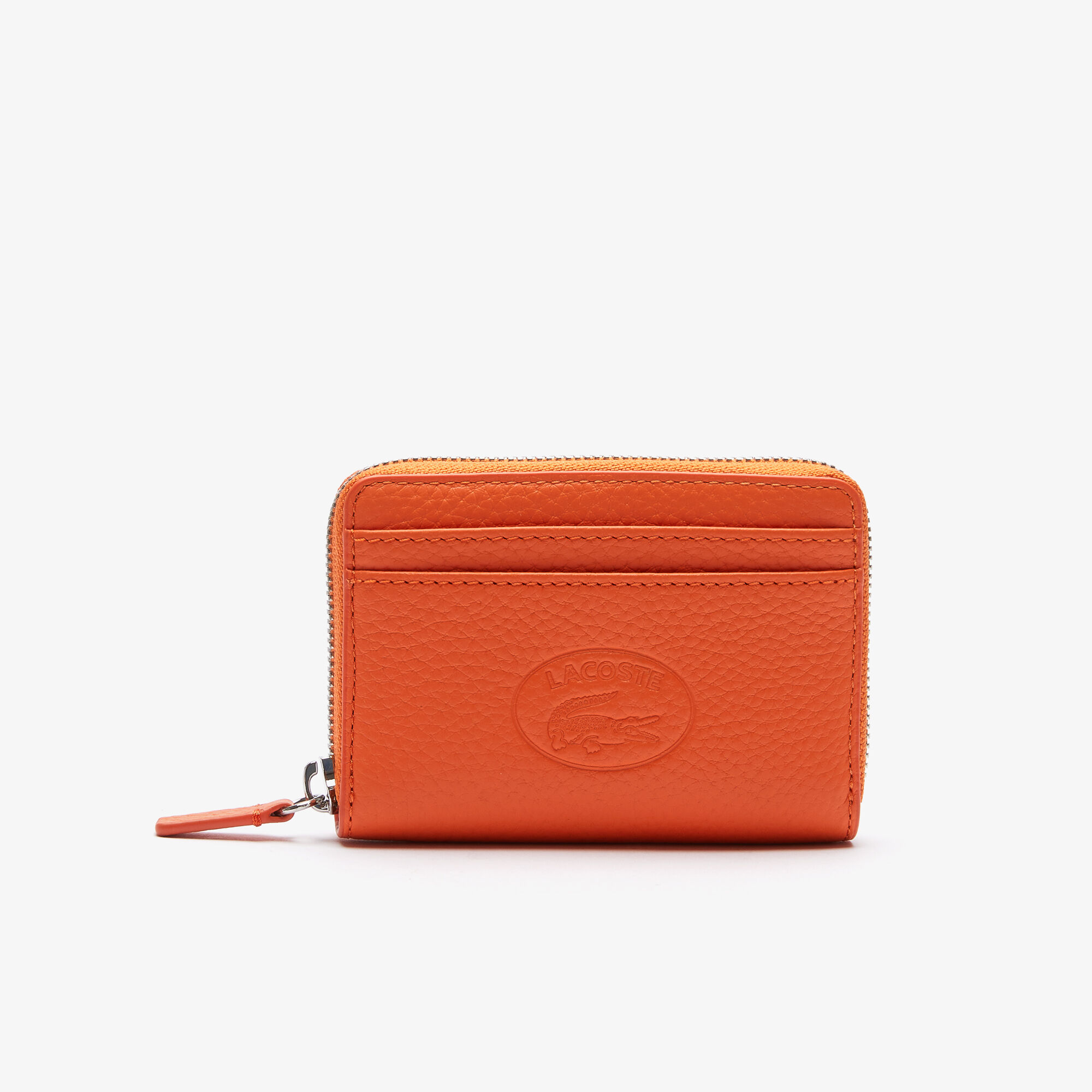 Buy Women s Croco Crew Grained Leather Small Zip Coin Pouch Lacoste QA