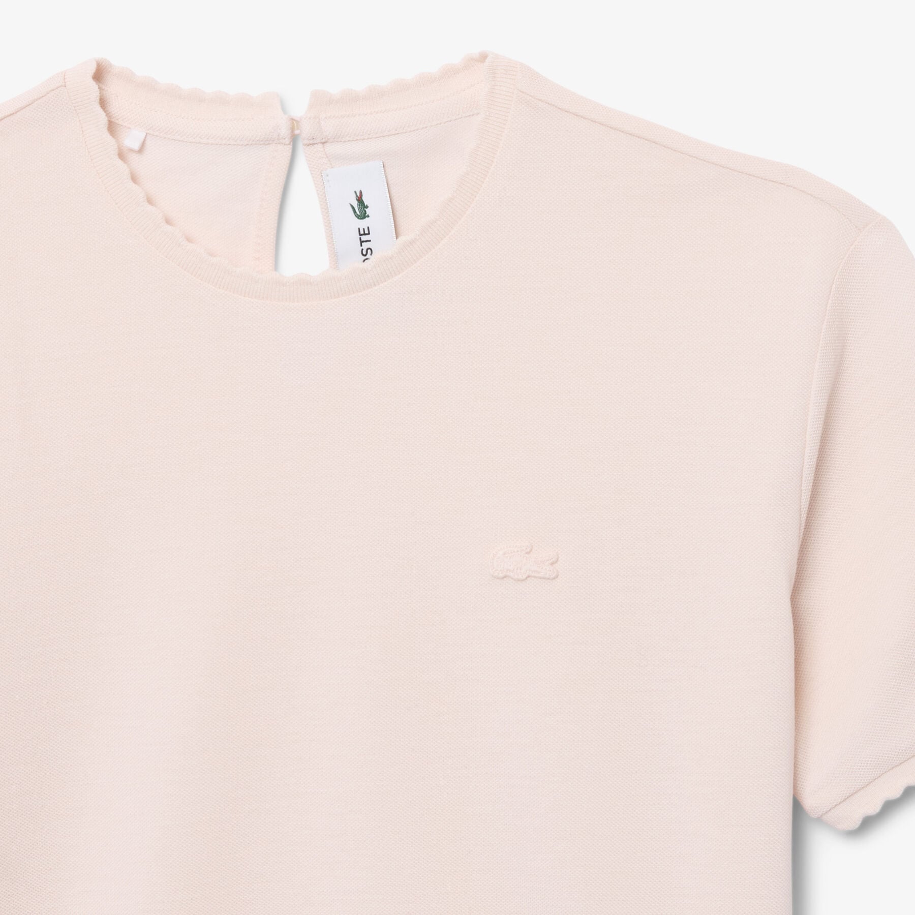 Fluid Scallop Trim Pique T-shirt lacoste fluid scallop trim pique t shirt