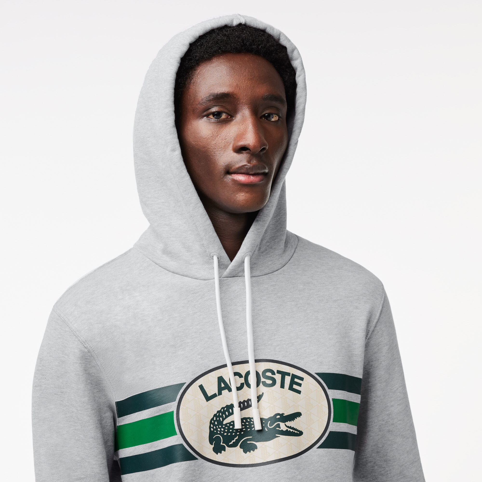 Lacoste big logo hoodie price cheap
