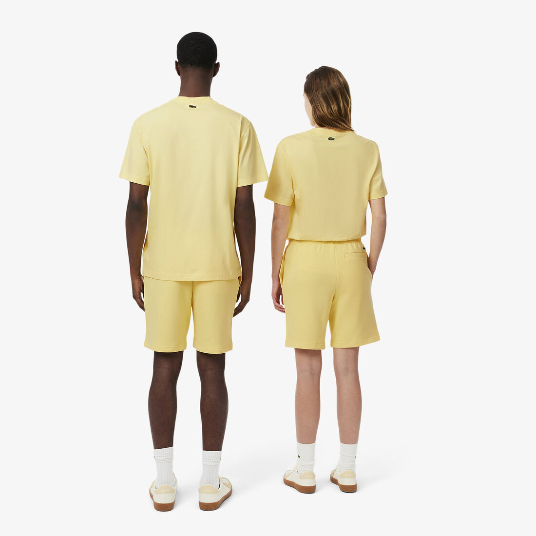 Printed cotton fleece shorts Printed cotton fleece shorts