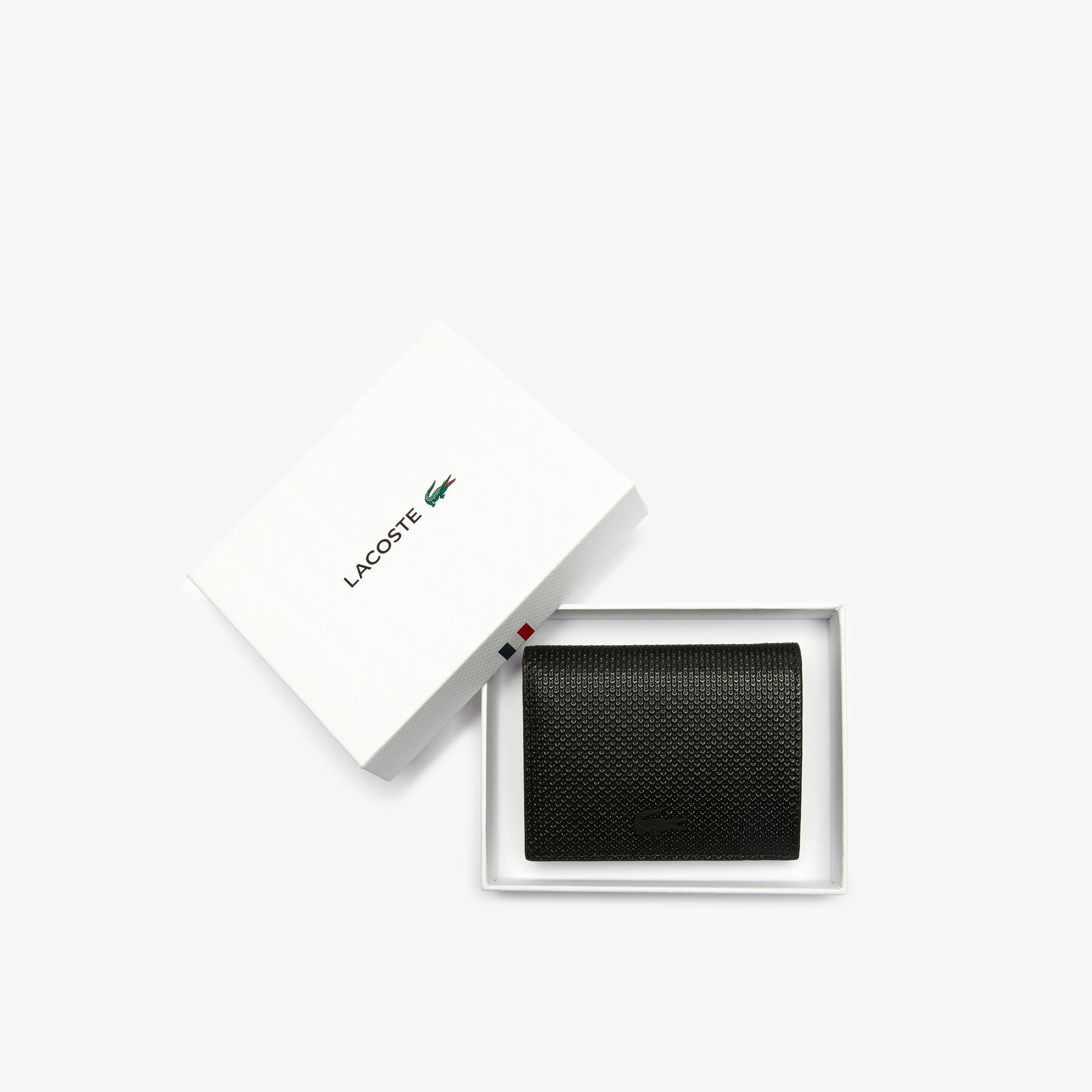 lacoste women s chantaco small piqu  leather snap wallet