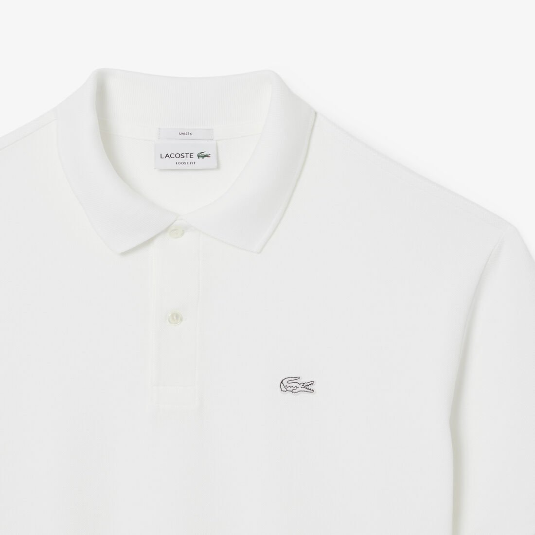 قميص بولو بيكيه ثقيل بقصّة فضفاضة قميص بولو بيكيه ثقيل بقصّة فضفاضة