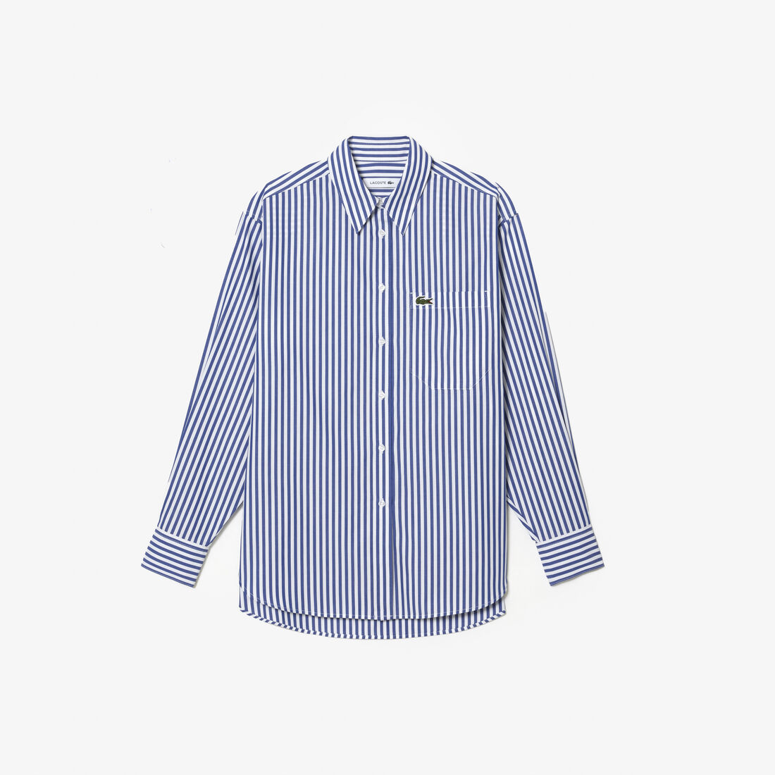 Women’s Lacoste Striped Cotton Poplin Shirt