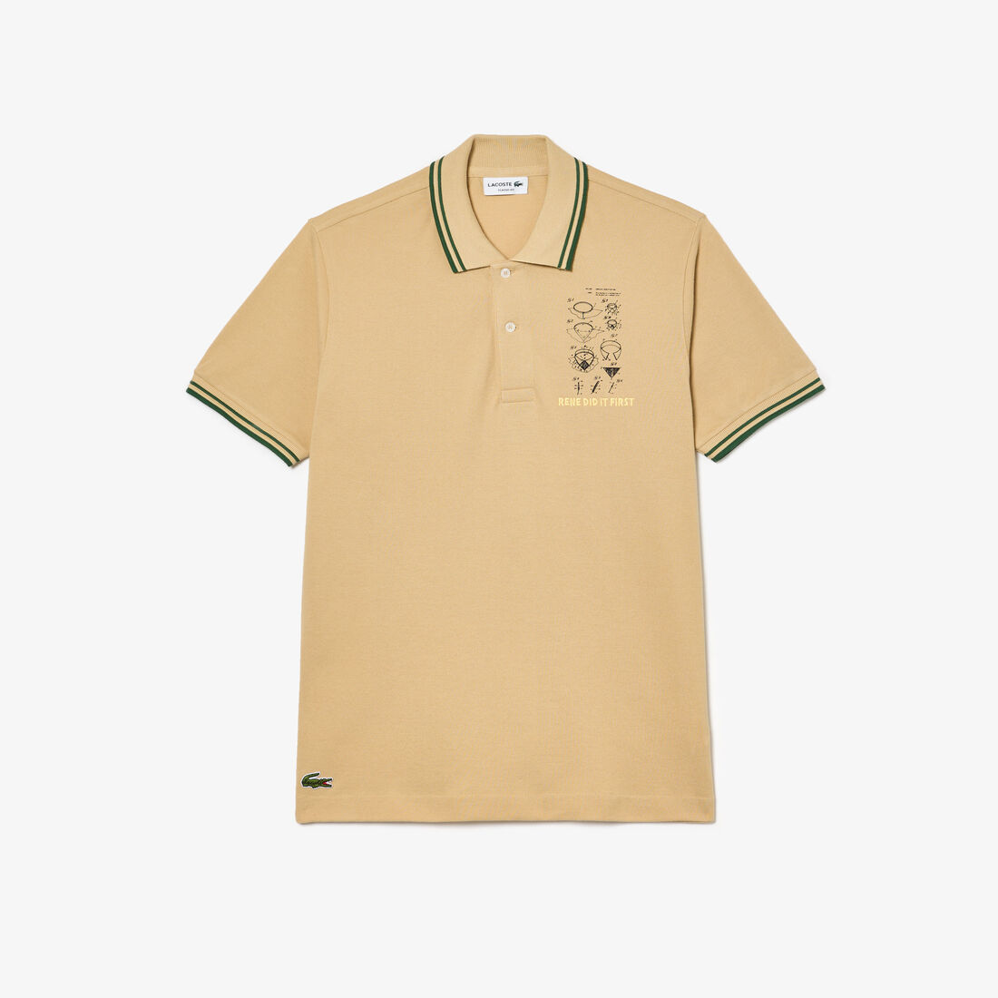 Original L.12.12 Embroidered Patent Cotton Polo Shirt