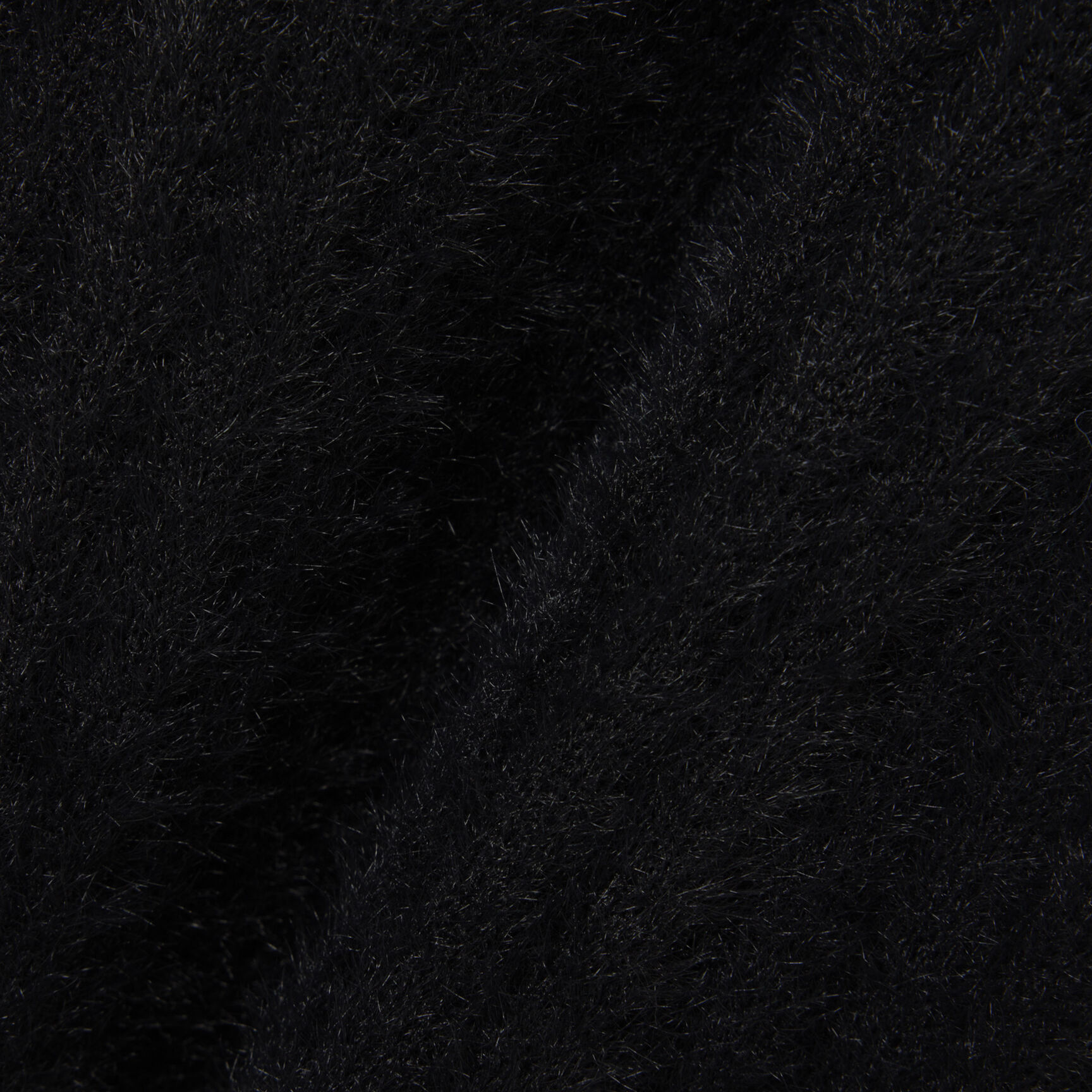 Fuzzy Ribbed Knit Polo Collar Dress