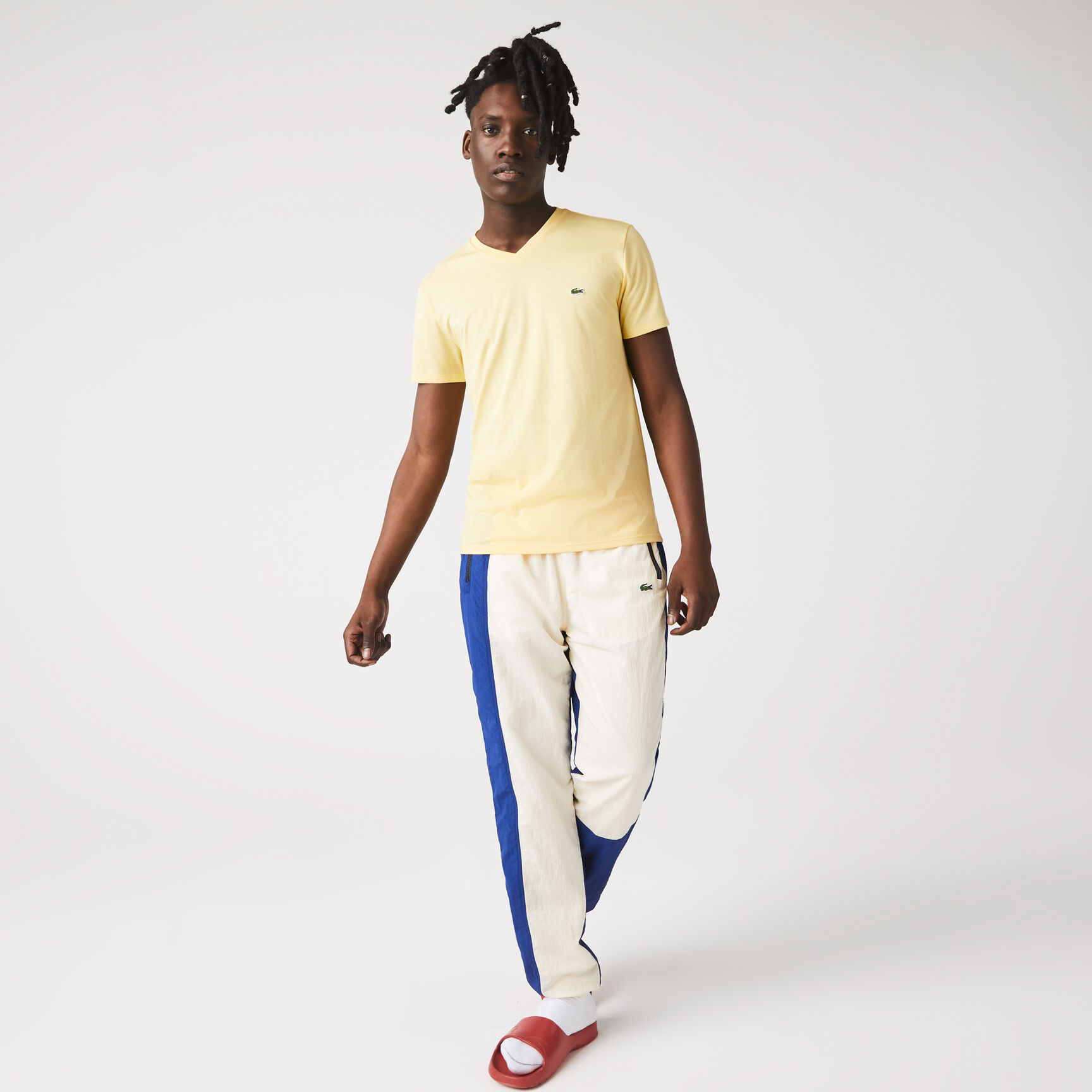 Lightweight Cotton Pima V Neck T-shirt