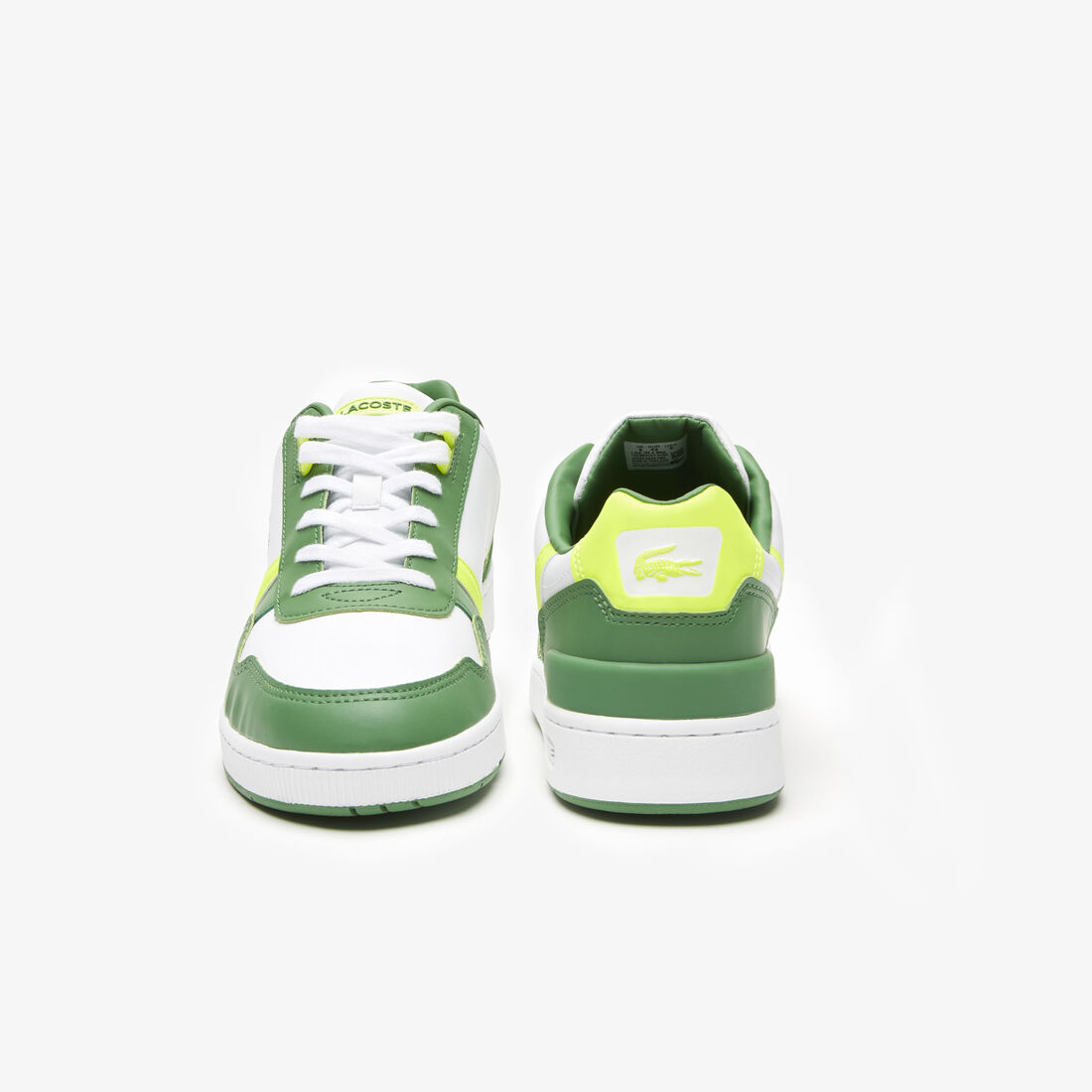 Men's Lacoste T-Clip Leather Colour Block Trainers Men's Lacoste T-Clip Leather Colour Block Trainers