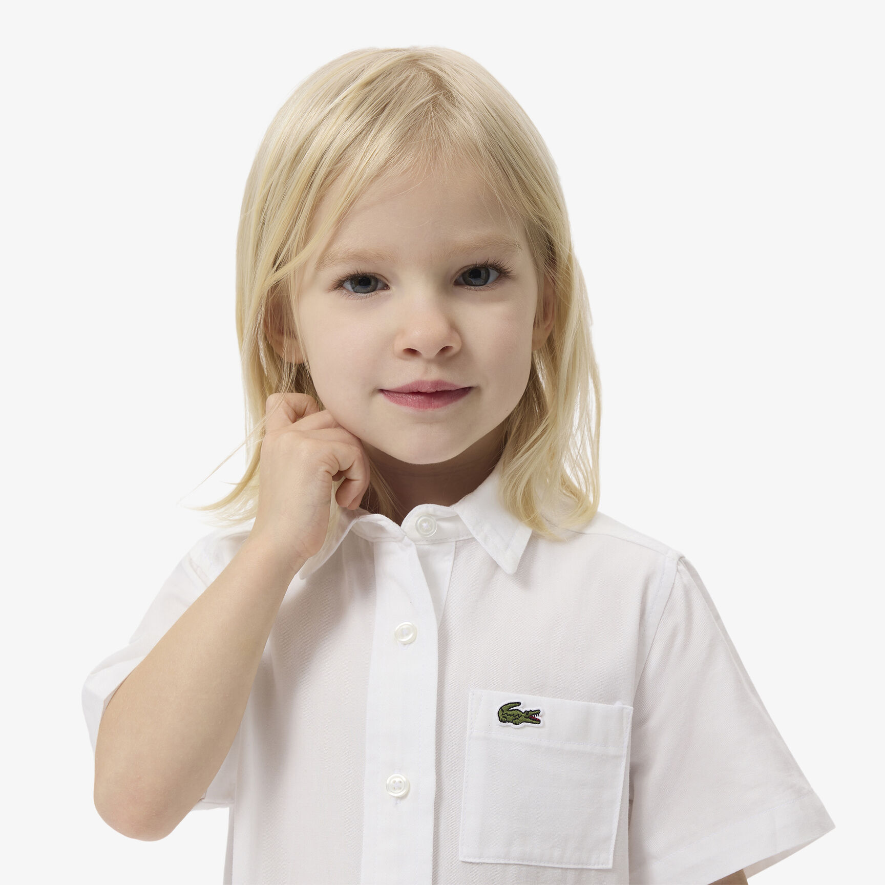 Poplin Pleat Skirt Shirt Dress