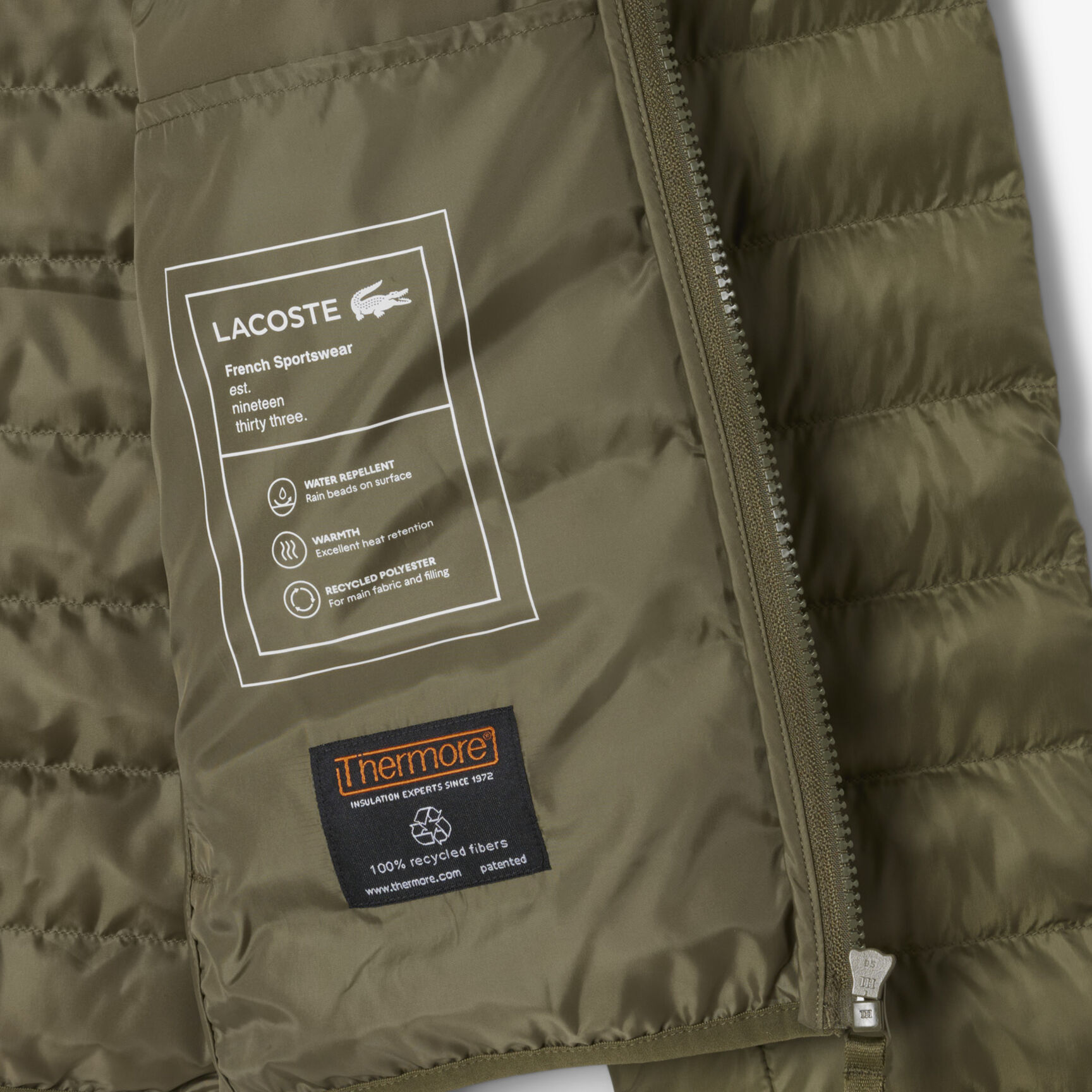 Water-Repellent Quilted Puffed Jacket