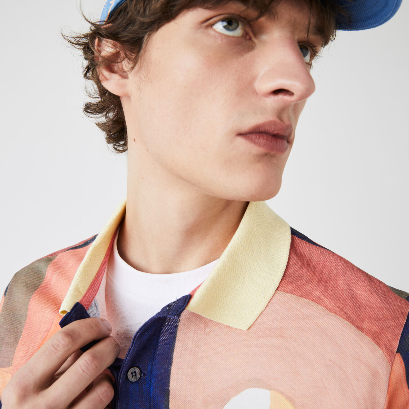 Men’s Lacoste Regular Fit Paint Print Cotton Piqué Polo Men’s Lacoste Regular Fit Paint Print Cotton Piqué Polo