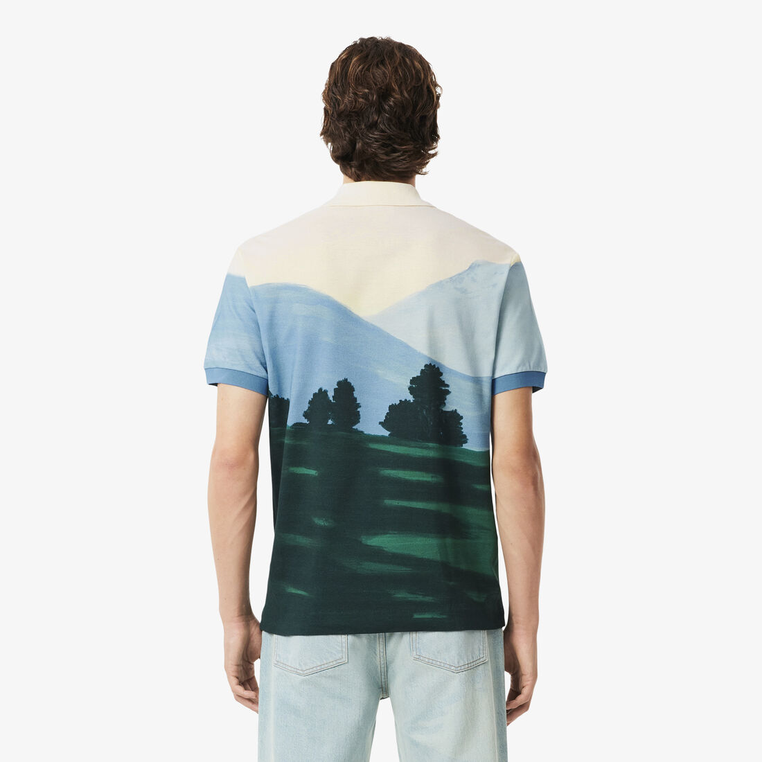 Classic Fit Printed Petit Pique Polo Shirt Classic Fit Printed Petit Pique Polo Shirt