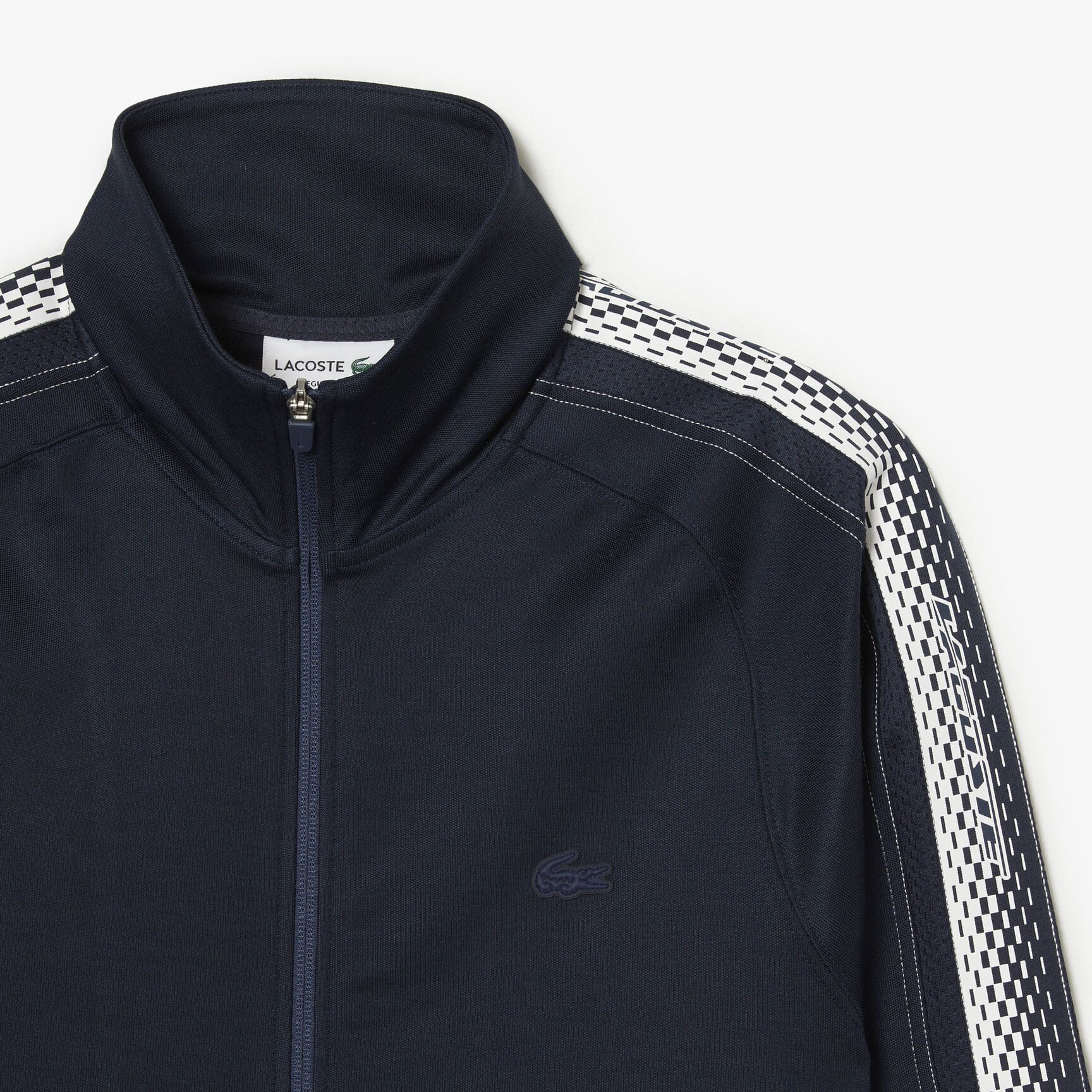 Men’s Lacoste Regular Fit Zipped Piqué Sweatshirt Men’s Lacoste Regular Fit Zipped Piqué Sweatshirt