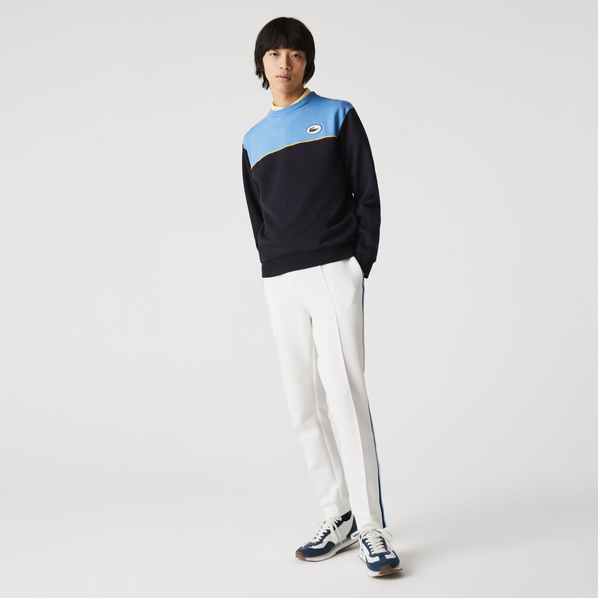 Men’s Heritage Badge Colorblock Cotton Fleece Sweatshirt Men’s Heritage Badge Colorblock Cotton Fleece Sweatshirt