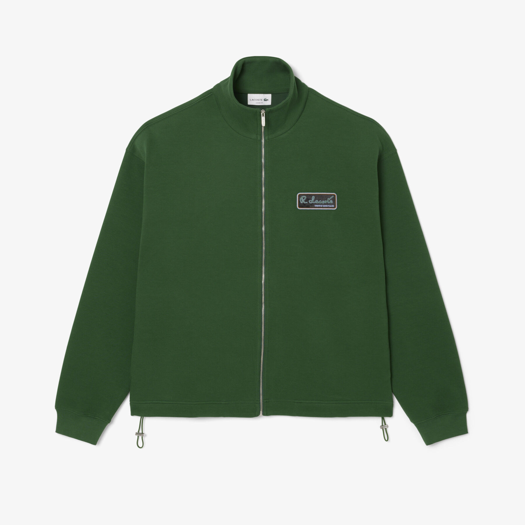 lacoste loose fit signature badge sweatshirt