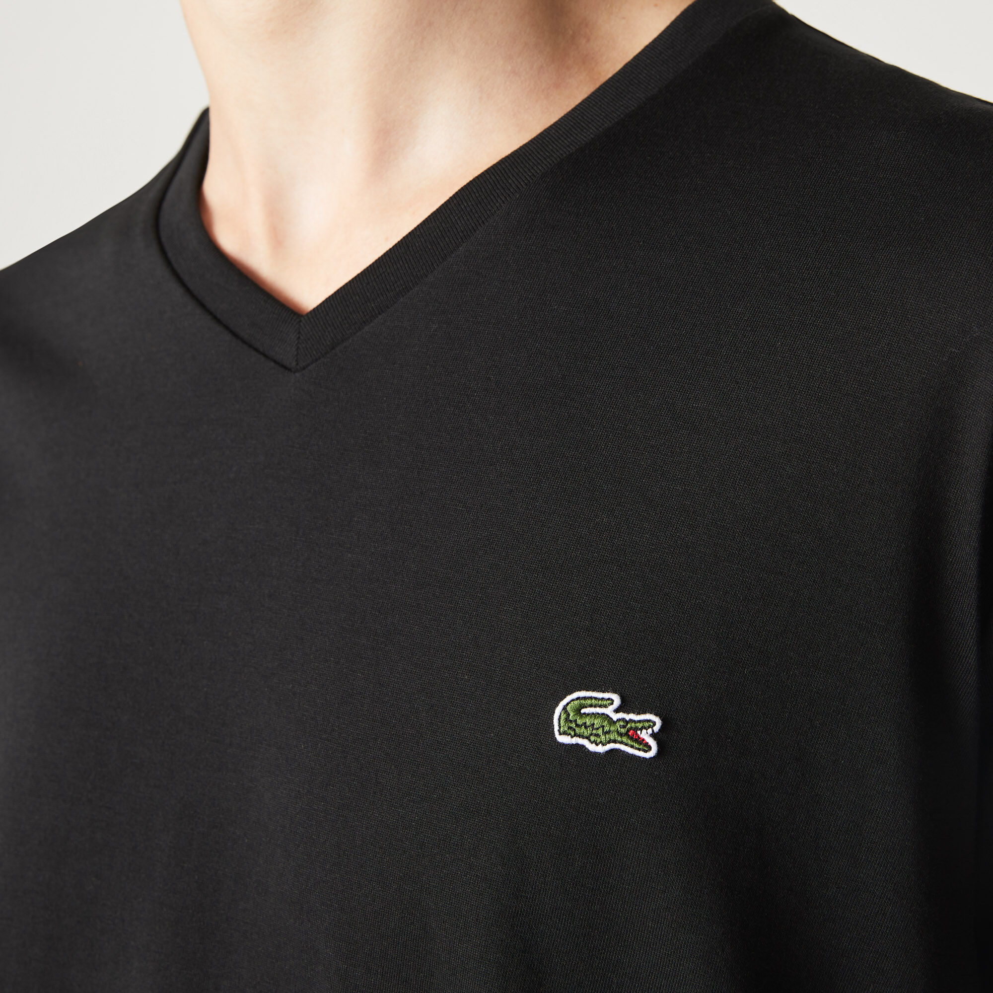 Men's V-neck Pima Cotton Jersey T-shirt Men's V-neck Pima Cotton Jersey T-shirt