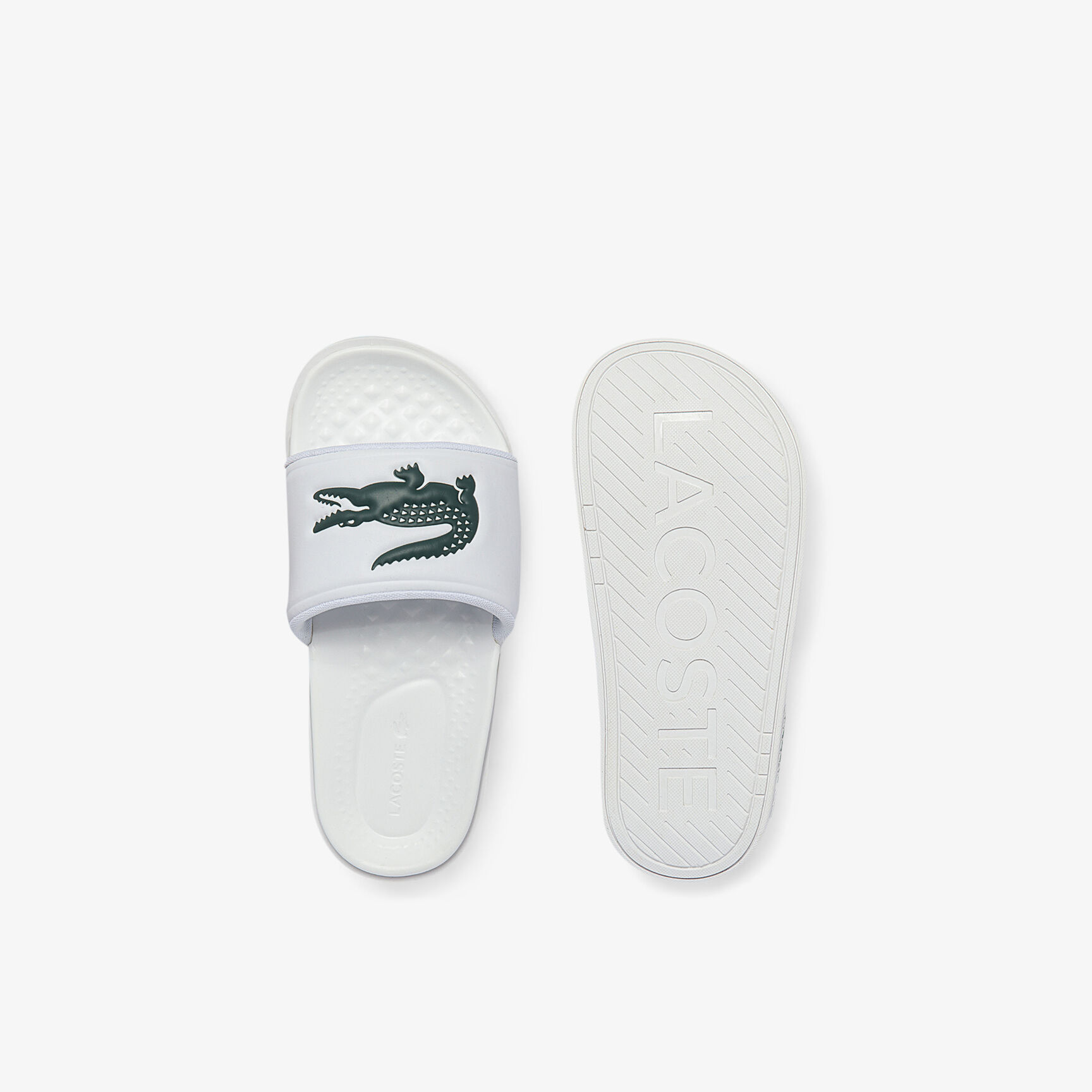 Women's Croco Dualiste Synthetic Logo Strap Slides Women's Croco Dualiste Synthetic Logo Strap Slides