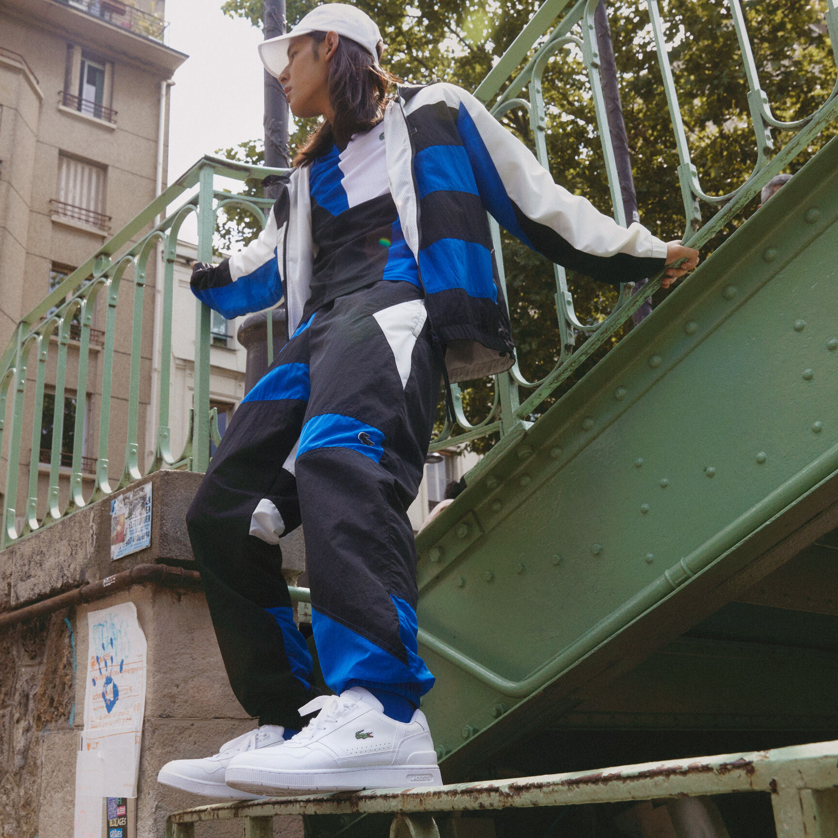 Men's T-Clip Leather and Synthetic Trainers