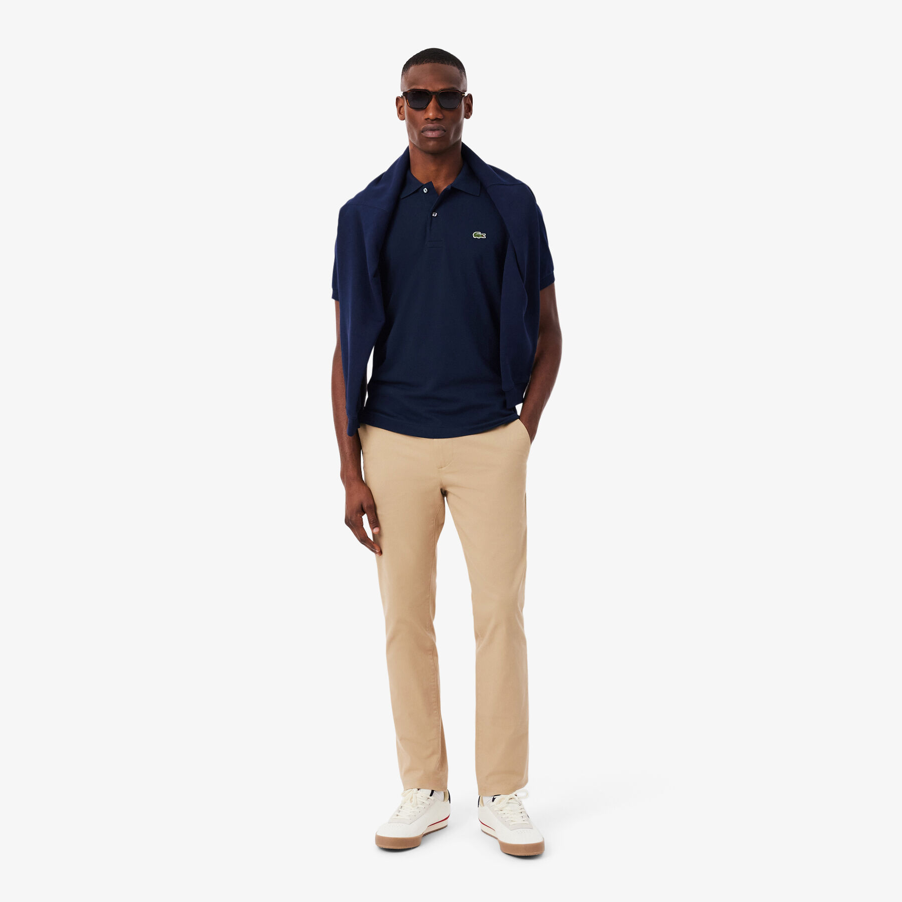lacoste classic fit l 12 12 light pique polo shirt