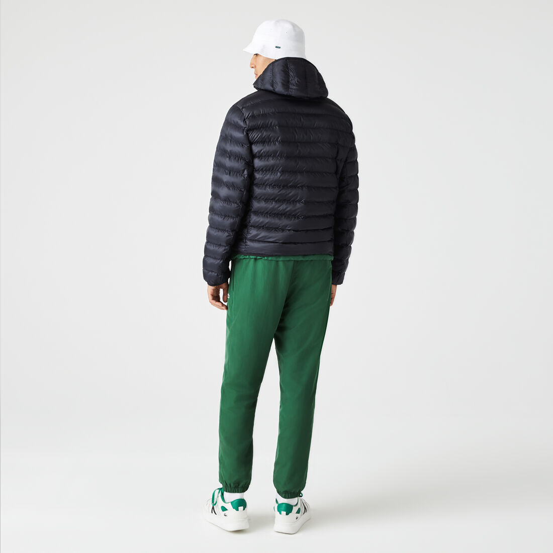 Men's Lacoste Quilted Hooded Short Jacket Men's Lacoste Quilted Hooded Short Jacket
