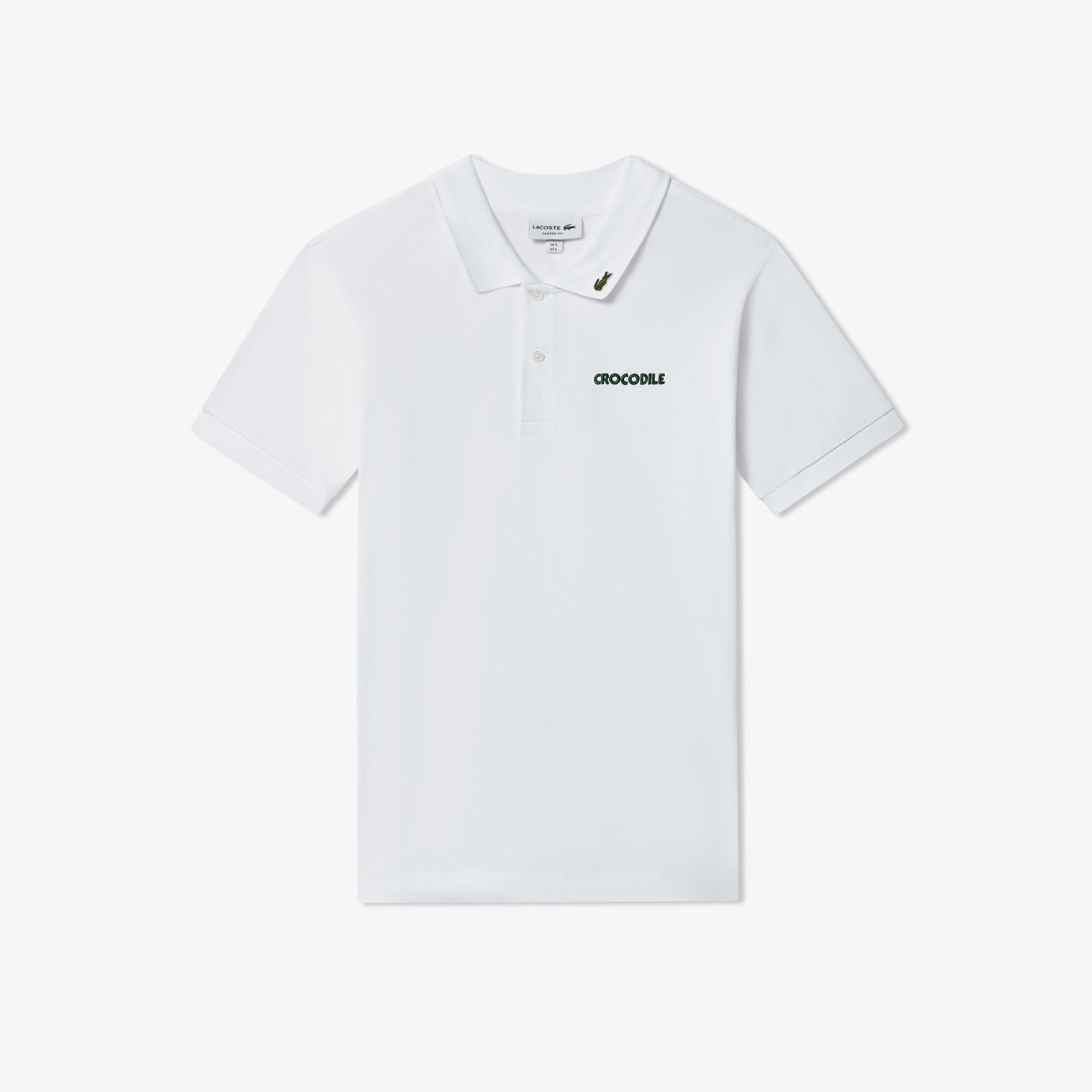 Original L.12.12 Embroidered Slogan Polo Shirt Original L.12.12 Embroidered Slogan Polo Shirt