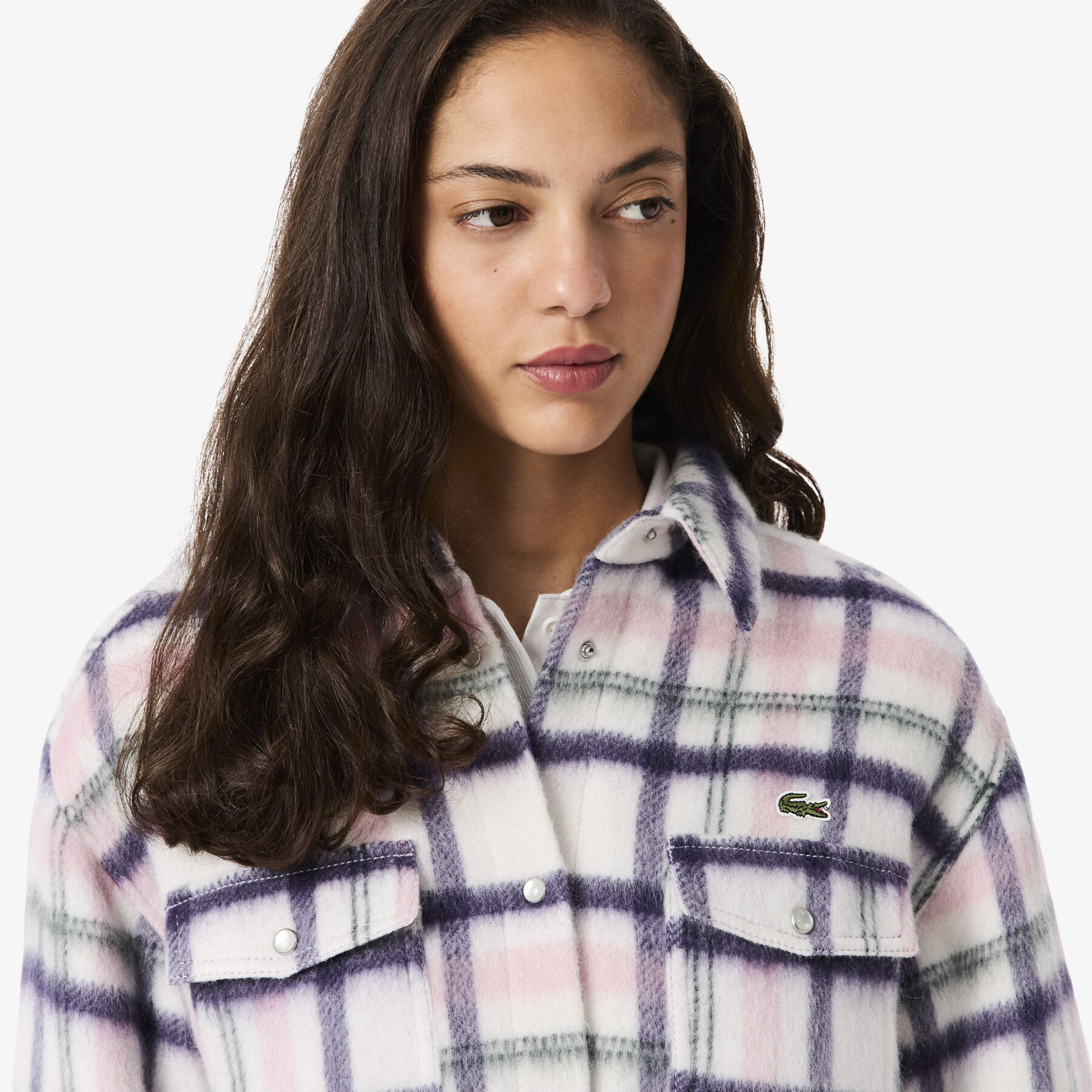 Oversized Quilted Wool Overshirt lacoste oversized quilted wool overshirt