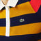 lacoste women s fitted striped ribbed mid length polo dress