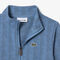 lacoste zipped monogram fleece hoodie