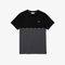 men s lacoste sport crew neck lightweight bicolour cotton t shirt