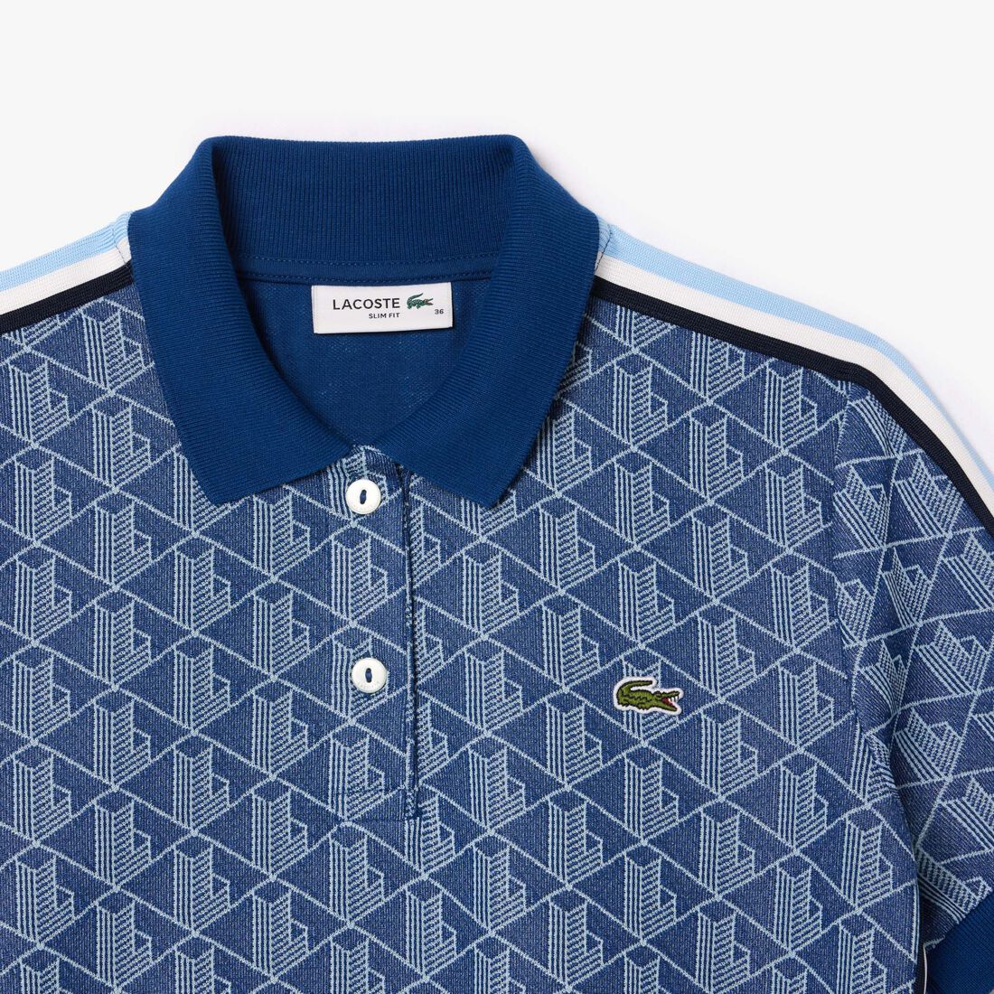 Slim Fit Monogram Jacquard Polo Dress Slim Fit Monogram Jacquard Polo Dress