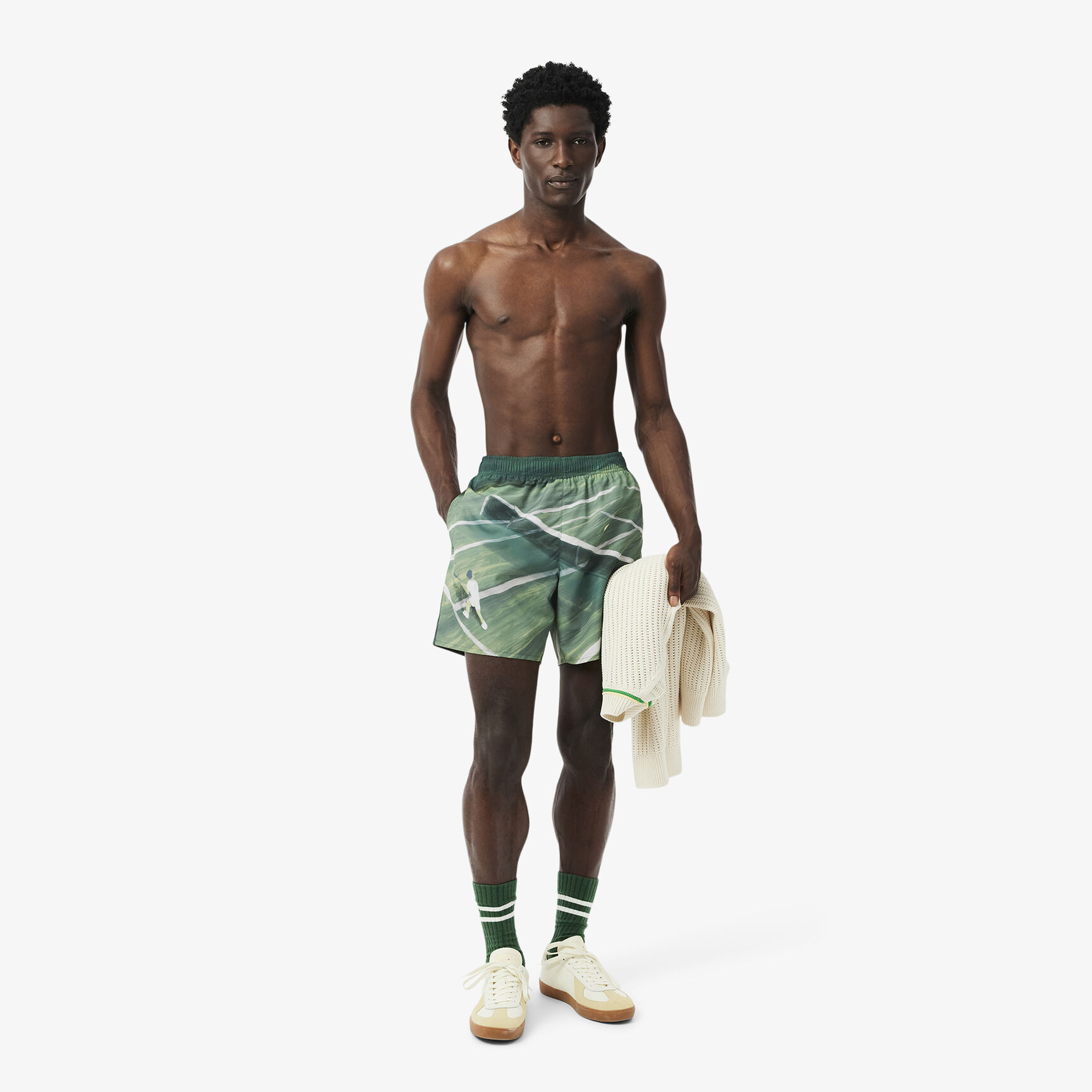 Mid Length Quick-Dry Swim Trunks