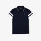 لاكوست قميص بولو للتنس من البيكيه المسامي للرجال مع أكمام مقلمة مجموعة lacoste sport