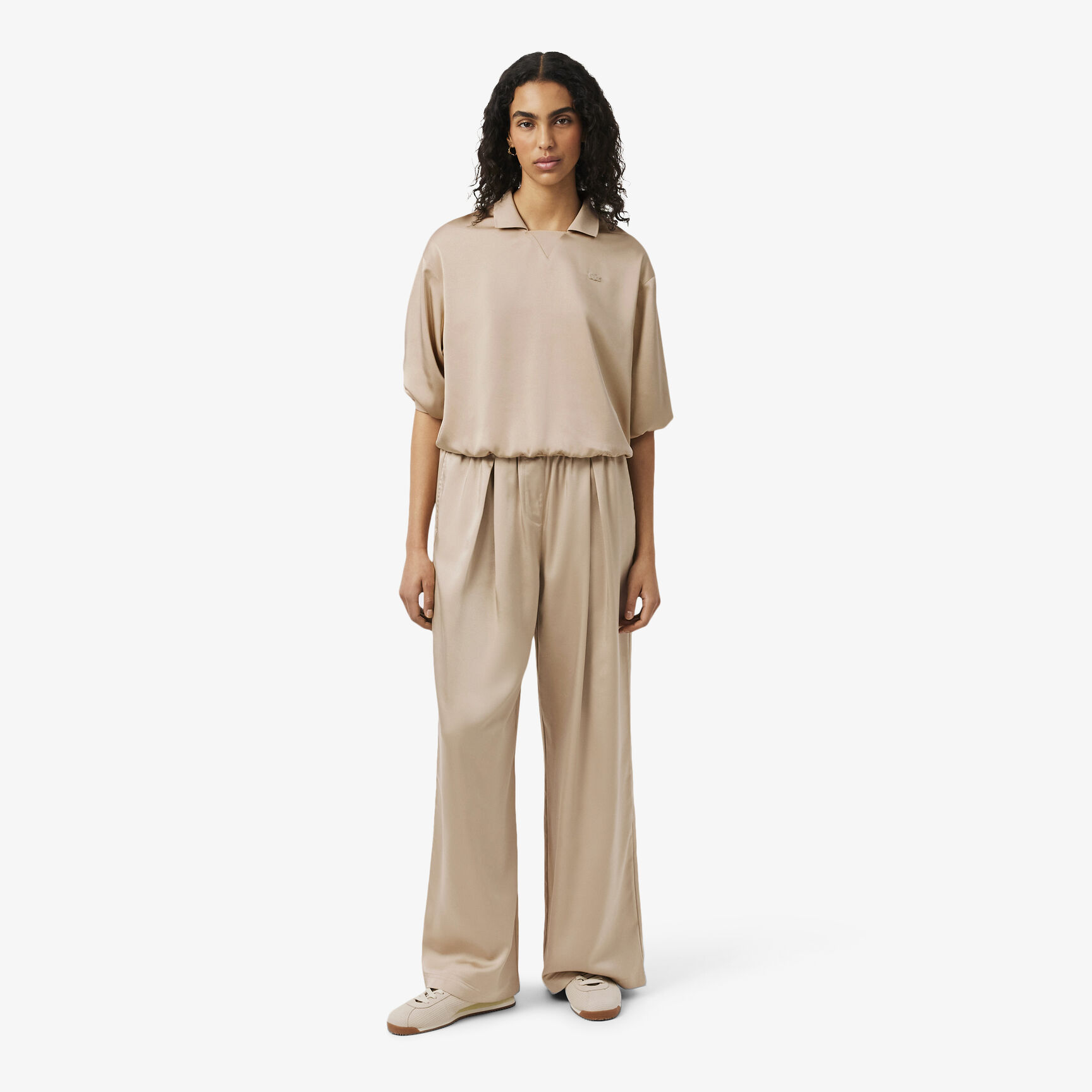 Oversized Elasticated Satin Pants