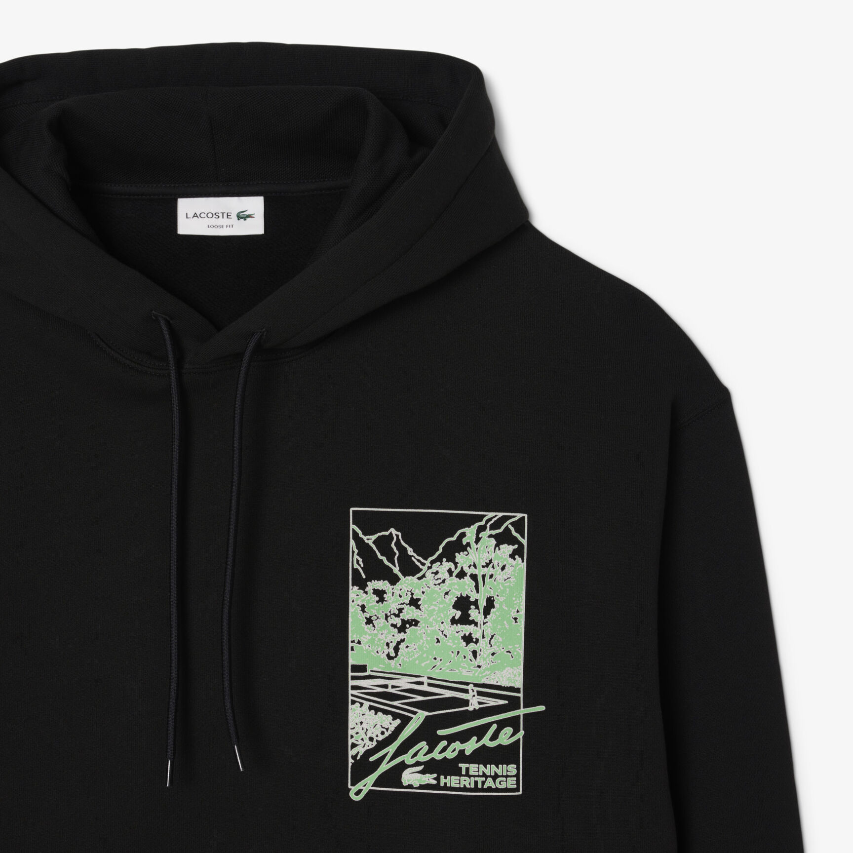 Printed Fleece Hoodie
