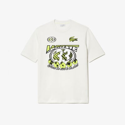 Men’s Lacoste Loose Fit Cotton Jersey Print T-shirt