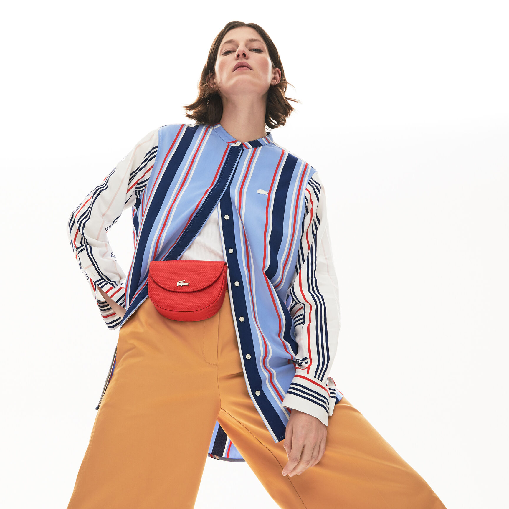 Women's Chantaco Piqu&eacute; Leather Belt Bag