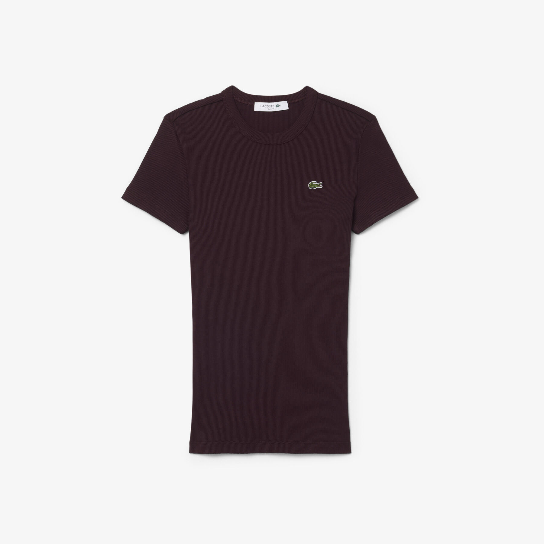 Slim Fit Ribbed Cotton T-shirt lacoste slim fit ribbed cotton t shirt