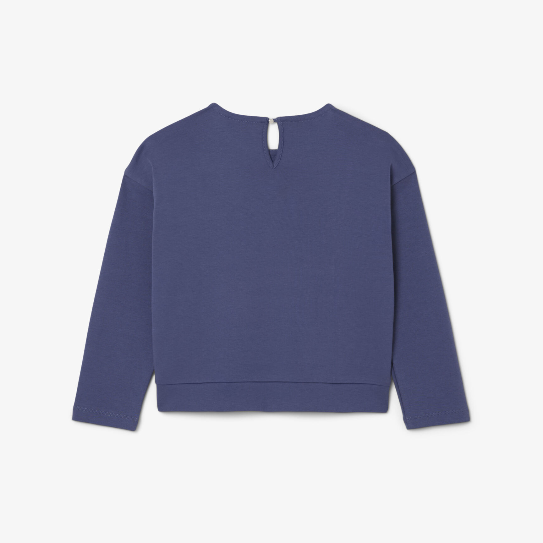 تي شيرت قطني بأكمام طويلة وبشعار الماركة