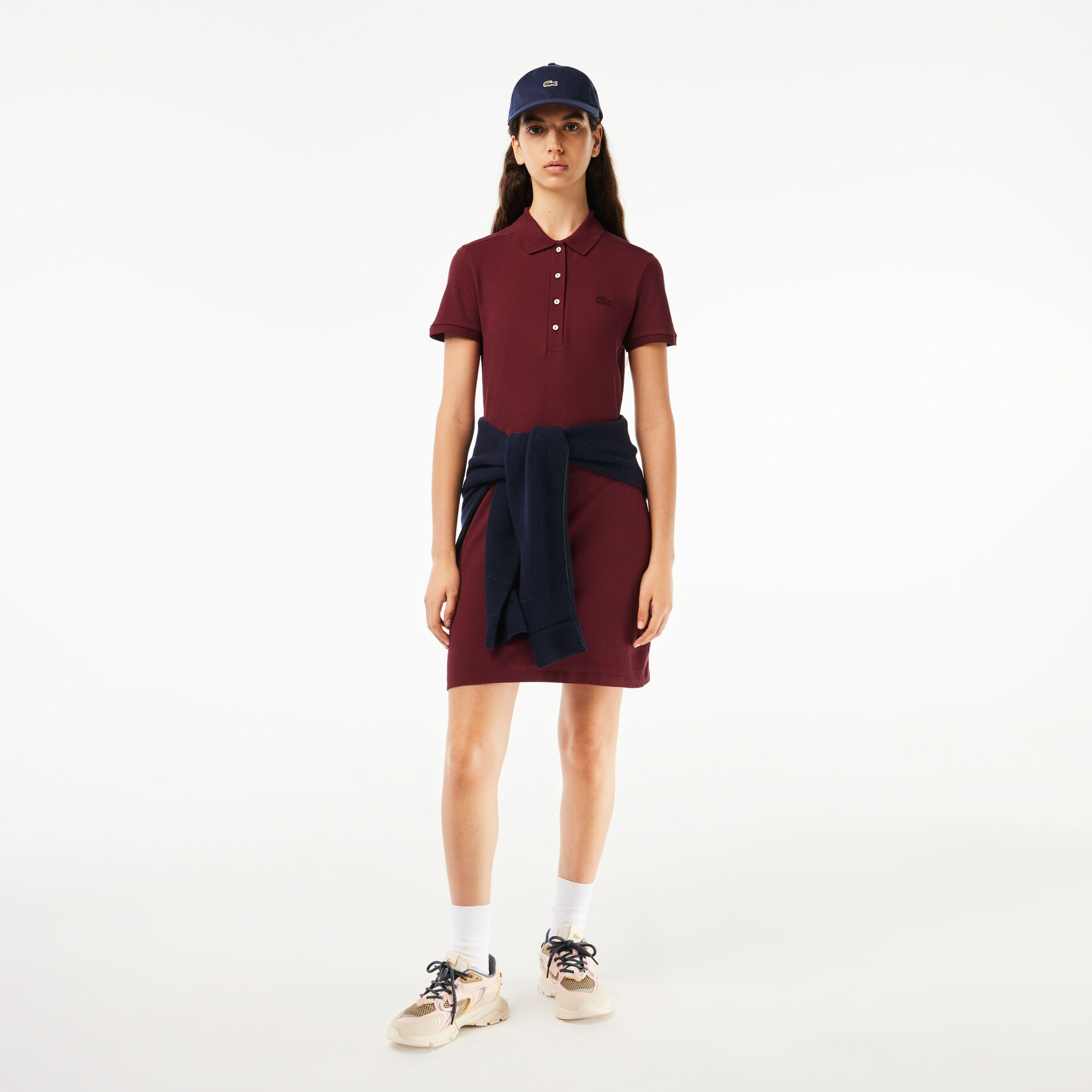 Slim Fit Stretch Petit Pique Polo Dress