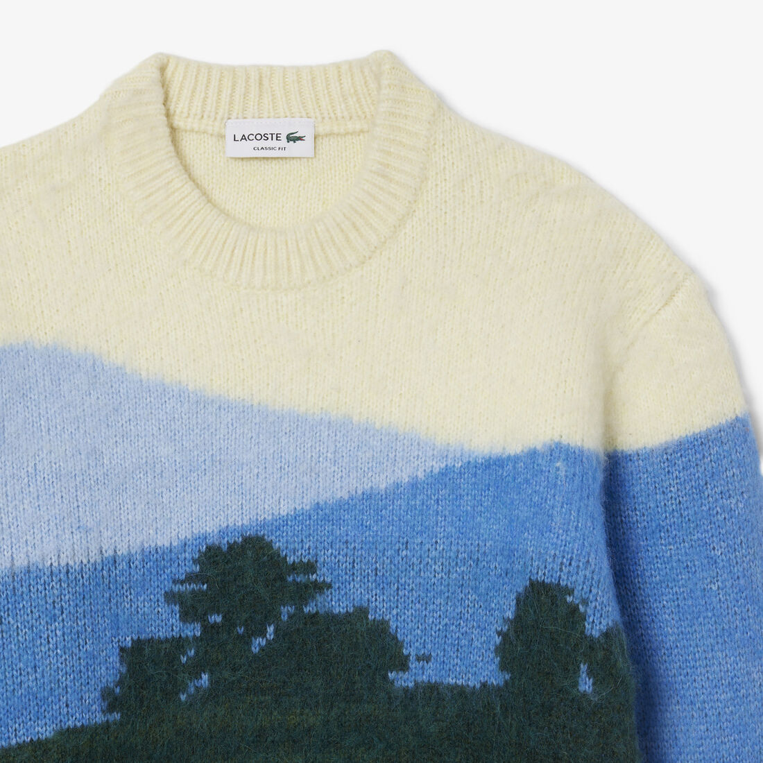 Landscape Jacquard Alpaca Wool Sweater Landscape Jacquard Alpaca Wool Sweater