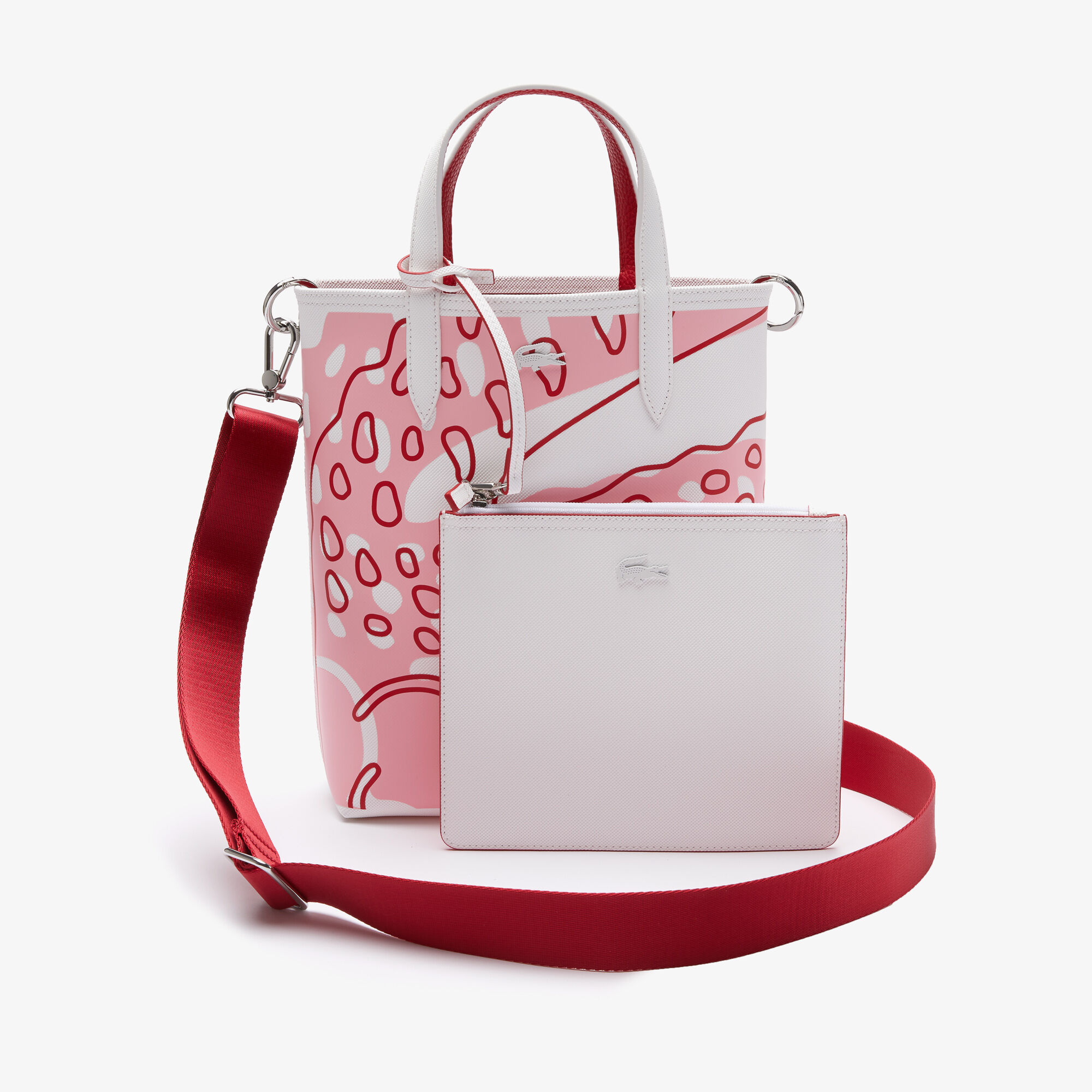 Buy Women s Anna Reversible Petit Pique Vertical Shoulder Shopping Bag Lacoste QA