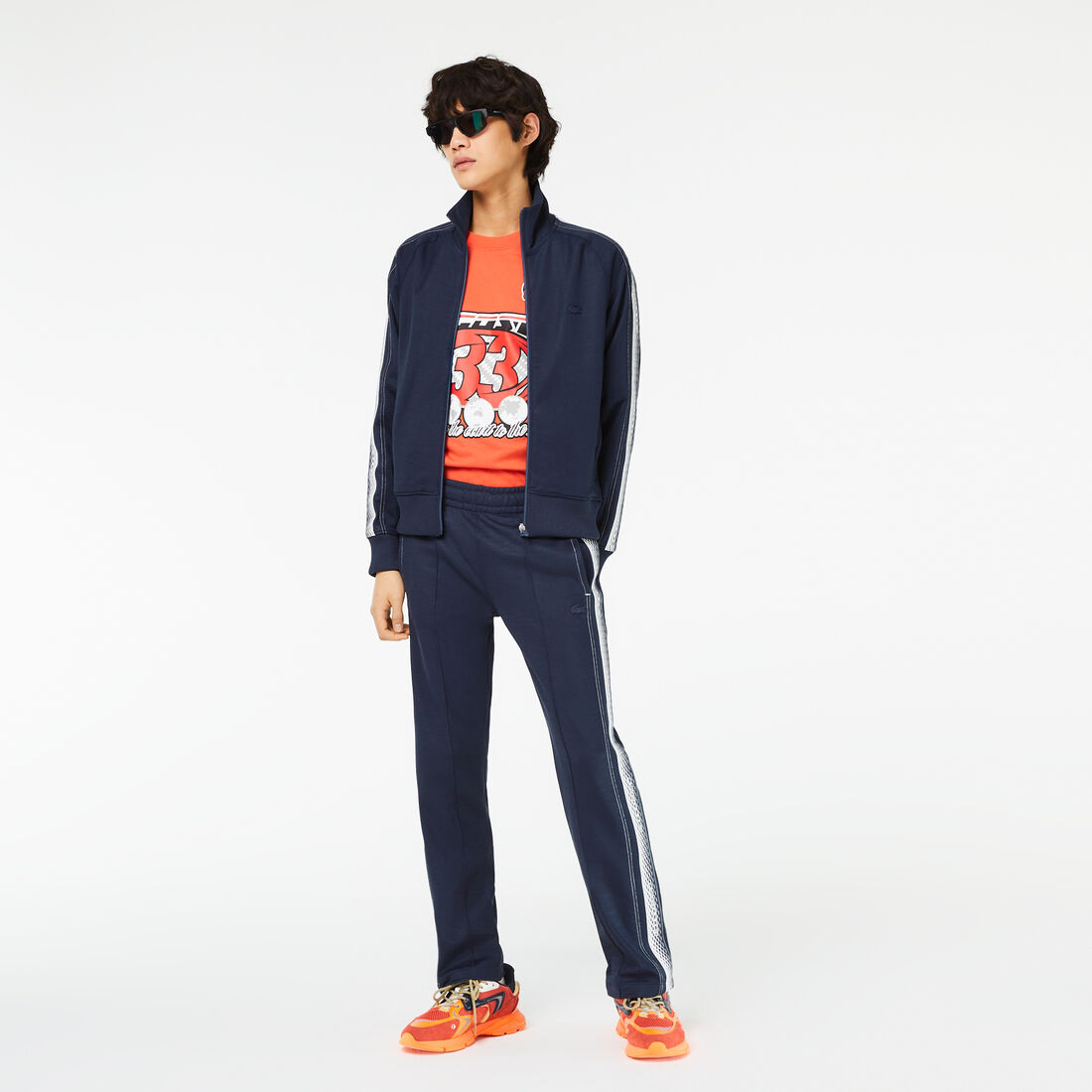 Men’s Lacoste Regular Fit Zipped Piqué Sweatshirt Men’s Lacoste Regular Fit Zipped Piqué Sweatshirt
