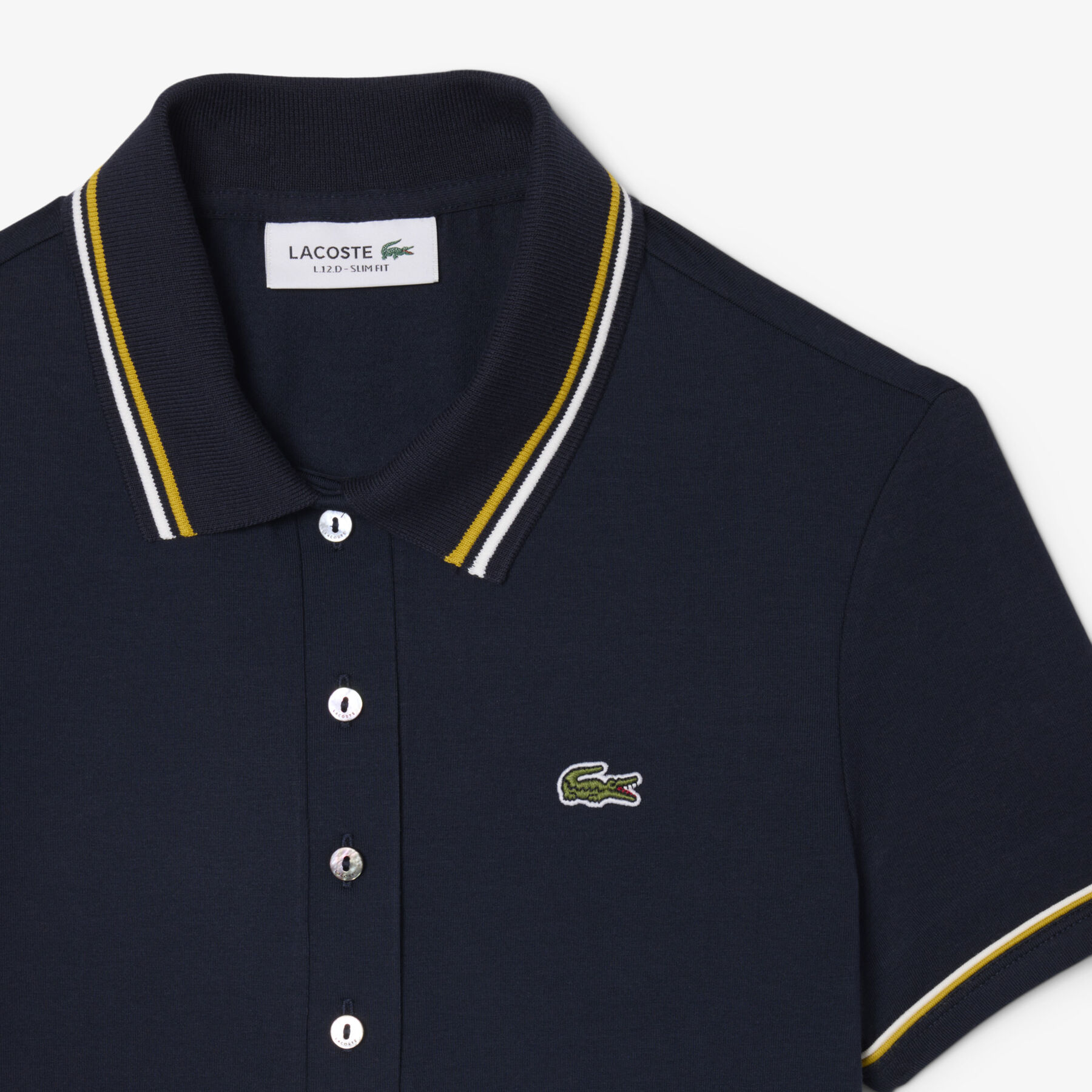L.12.D Slim Fit Trim Detail Polo Shirt lacoste l 12 d slim fit trim detail polo shirt