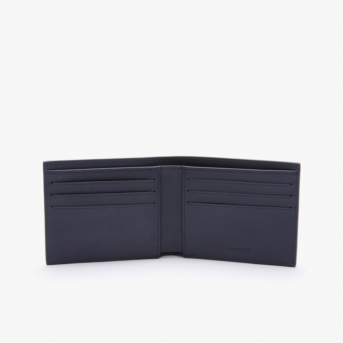 lacoste embossed leather fitzgerald billfold
